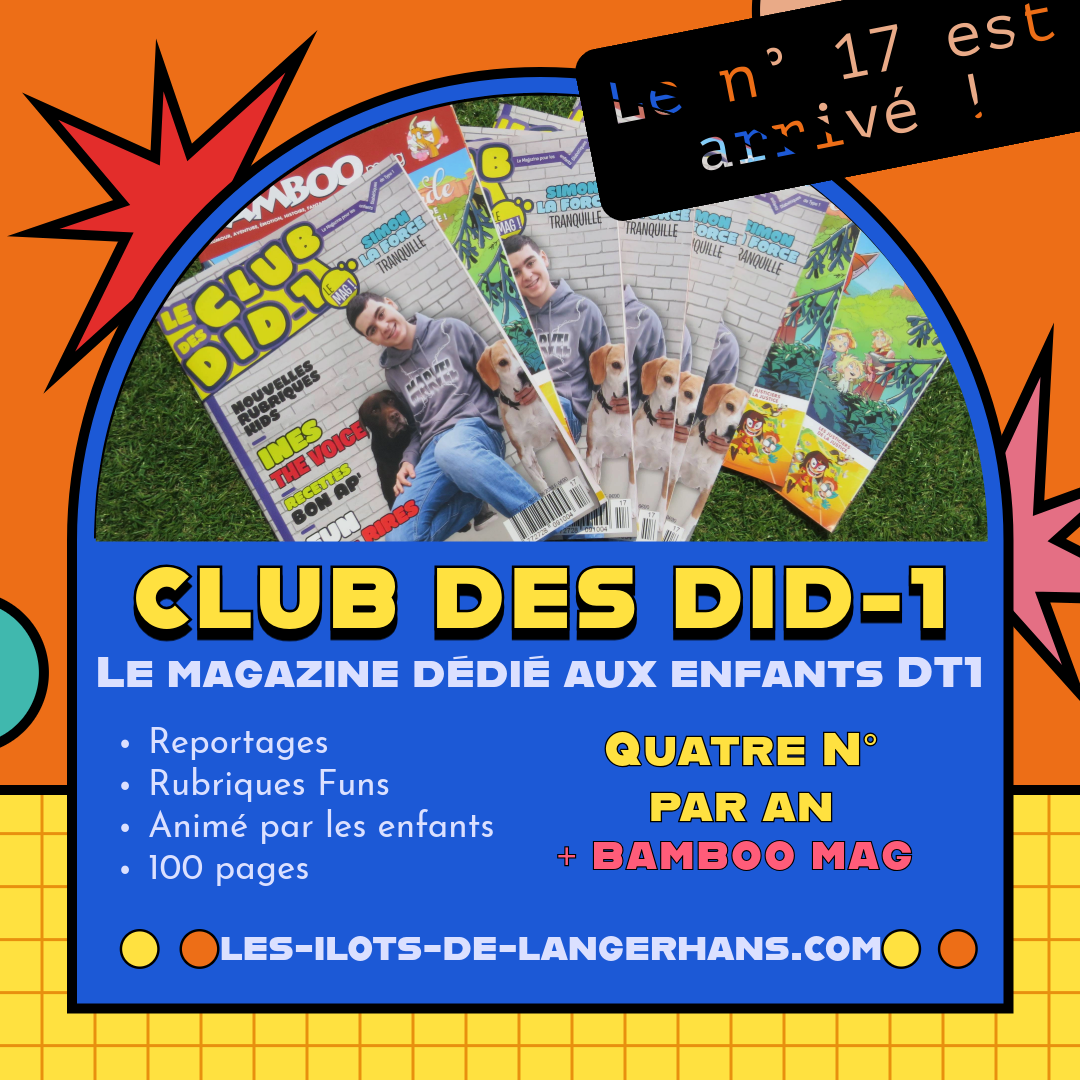 Association Française des Enfants Diabétiques de Type 1 et Leurs Familles, Le Club des DID-1, Jeu, Set et Match, Le Mystère du Stapula, Les Ilots de Langerhans, la BD